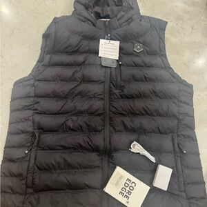Core Edge Black Puffer Vest
